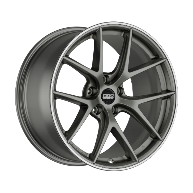 BBS CI-R in Satin Silver Platinum finish - 3/4 render