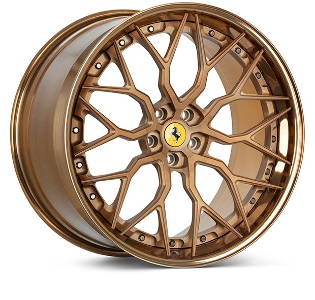 Vossen S17-01 (3-Piece) in Matte Brickell Bronze finish - 3/4 render facing right