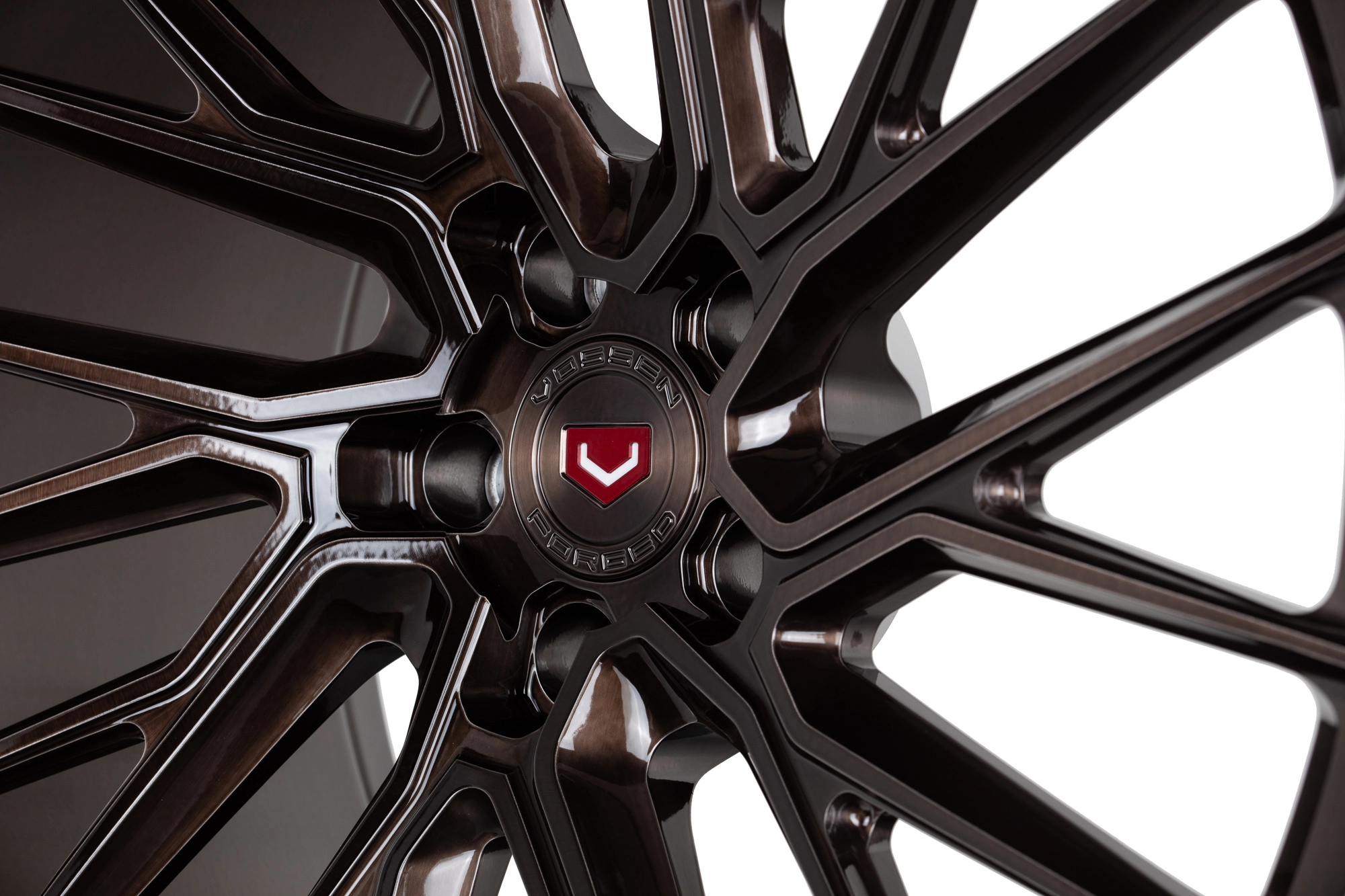 Vossen EVO-6T (Monoblock) Gloss Black spoke detail close-up