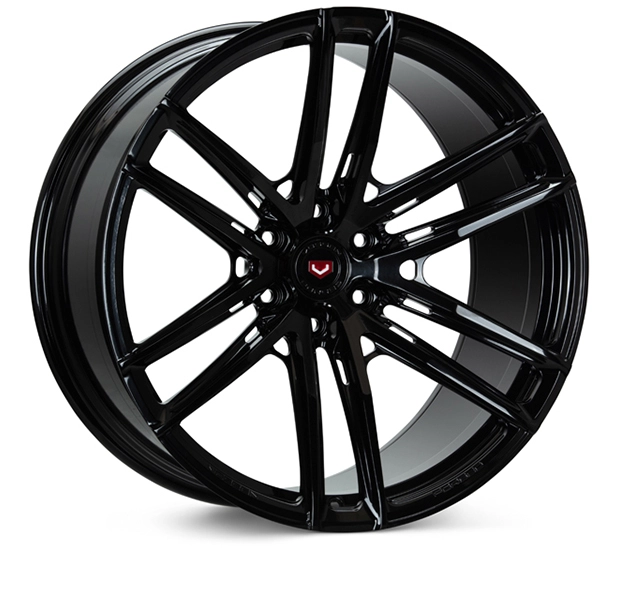 Vossen S21-03 in Gloss Black finish - 3/4 render