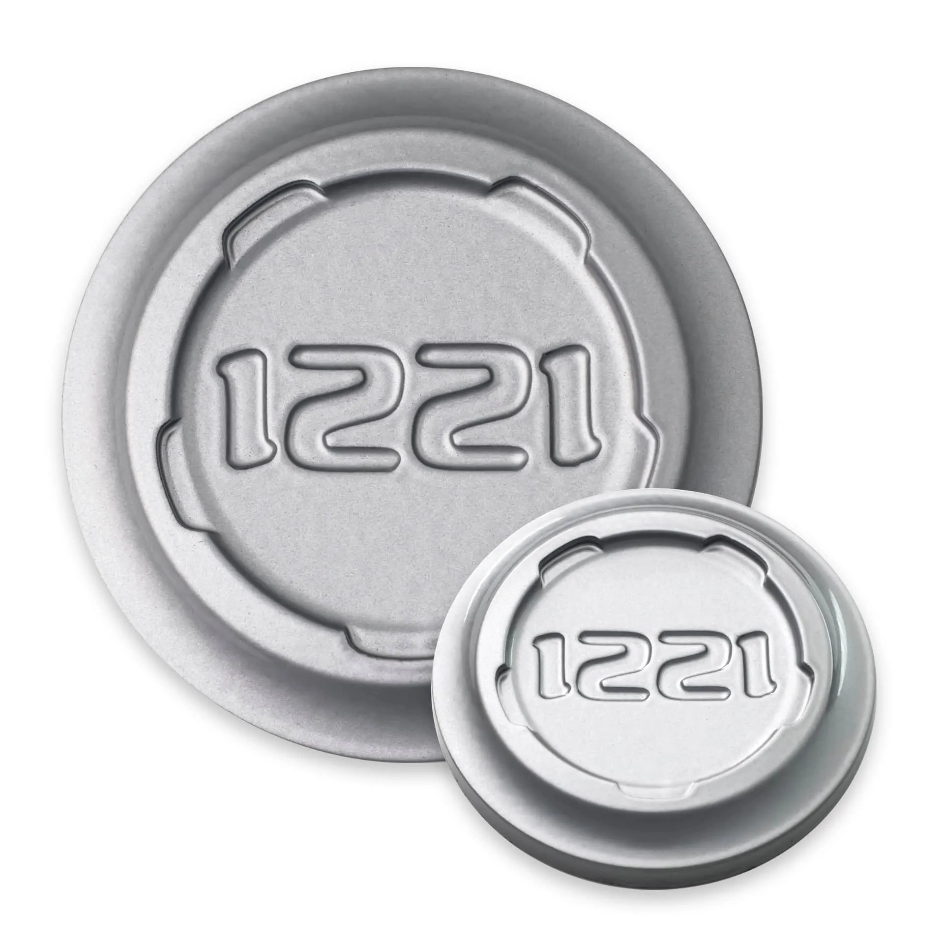 1221 Wheels 0880 AP3LX APEX3.0 in Solid Gloss Silver finish - center cap render