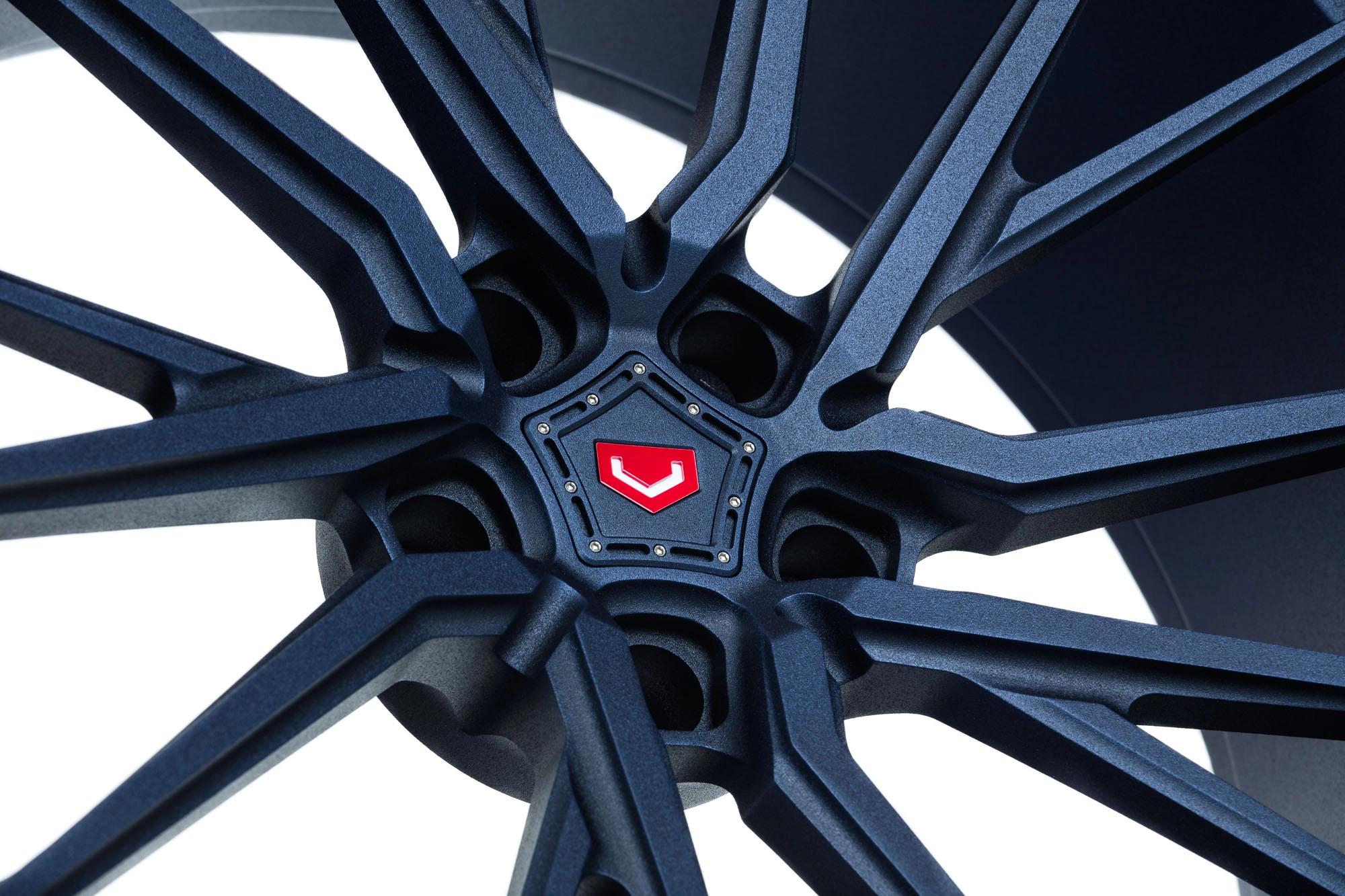 Vossen M-X4T in Midnight Smoke Marbled finish on vehicle