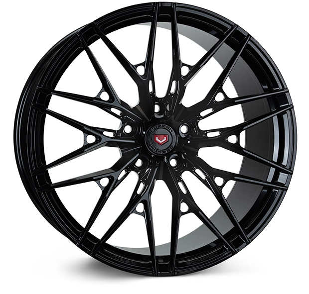 Vossen S21-02 (Monoblock) in Gloss Black finish - 3/4 render