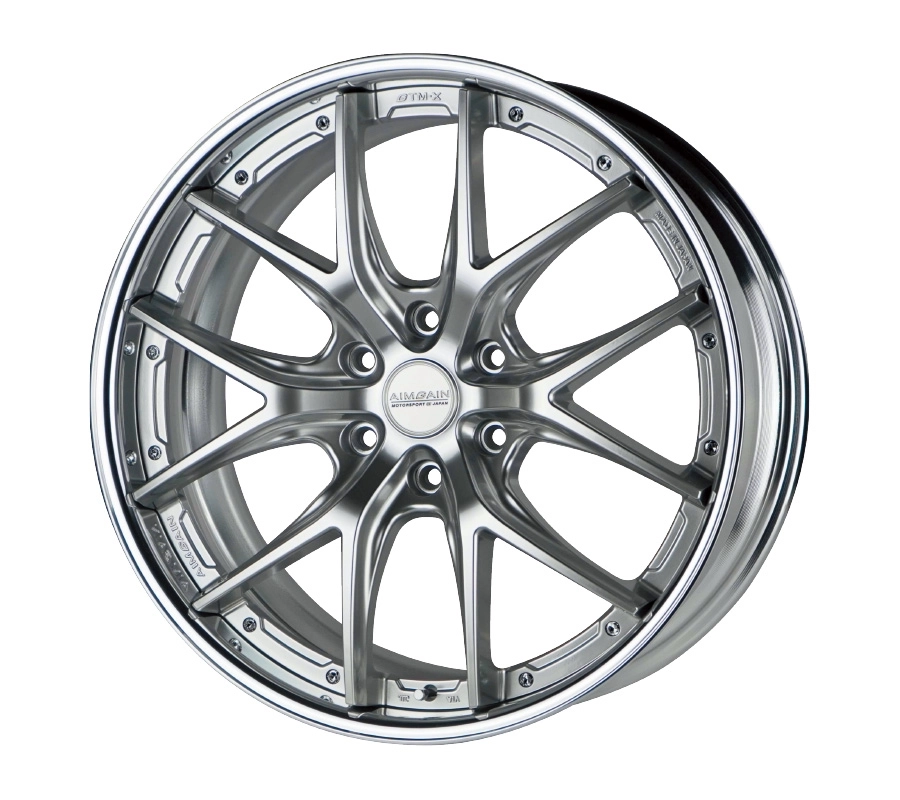 Aimgain GTM X wheel in Hyper Silver - 3/4 render