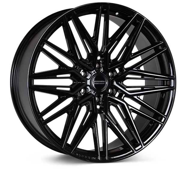 Vossen HF6-5 in Gloss Black finish - 3/4 render