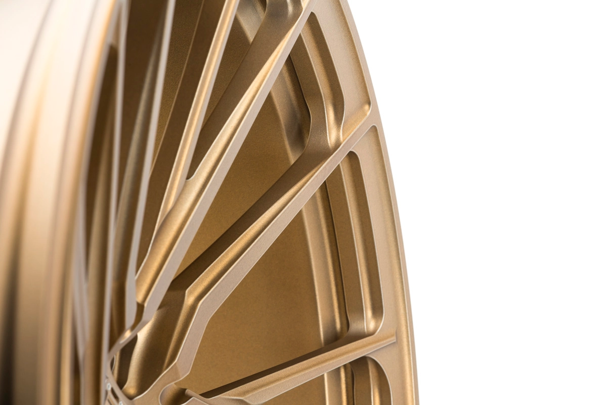 Vossen M-X4T spoke detail in Brickell Bronze finish