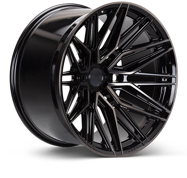 Vossen HF6-5 in Tinted Gloss Black finish - 3/4 render