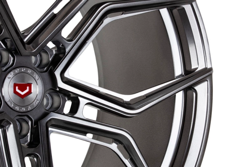 Vossen EVO-3R in Textured Bronze finish - 3/4 angle render