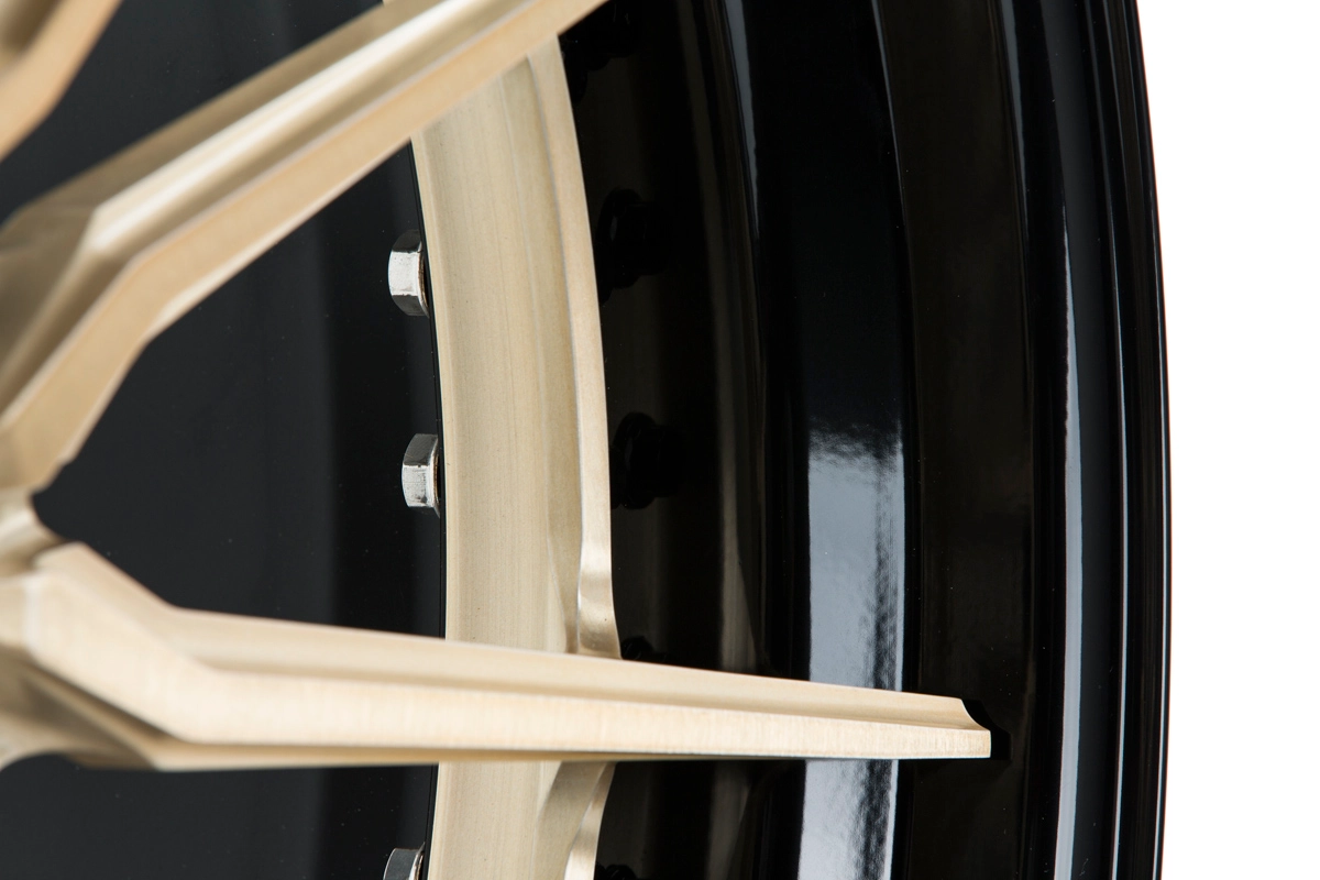 Vossen M-X2 (3-Piece) Matte Midnight Smoke front face alternative angle
