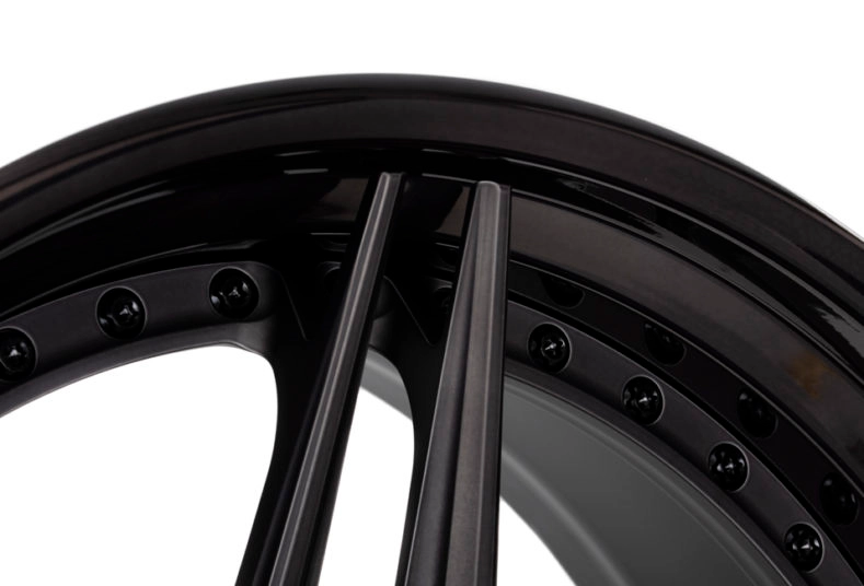 Vossen EVO-1R 3-Piece wheel in Patina Gold - 3/4 angle render