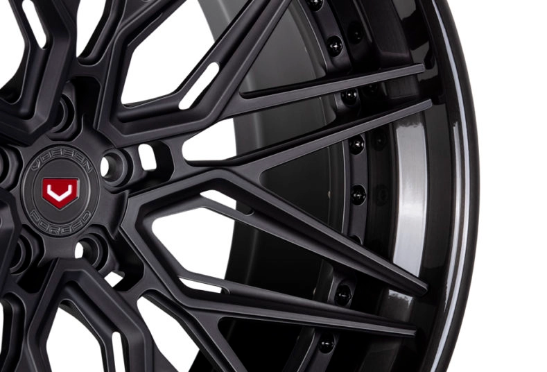 Vossen EVO-5R 3-piece forged wheel - Matte Clear finish render