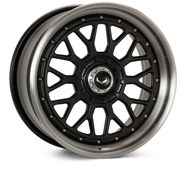 Vossen GEN-03 (3-Piece) in Satin Black finish - 3/4 render