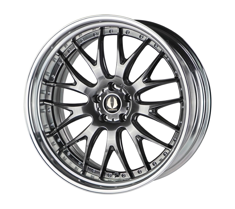 Aimgain GRM wheel in Hyper Black - 3/4 render