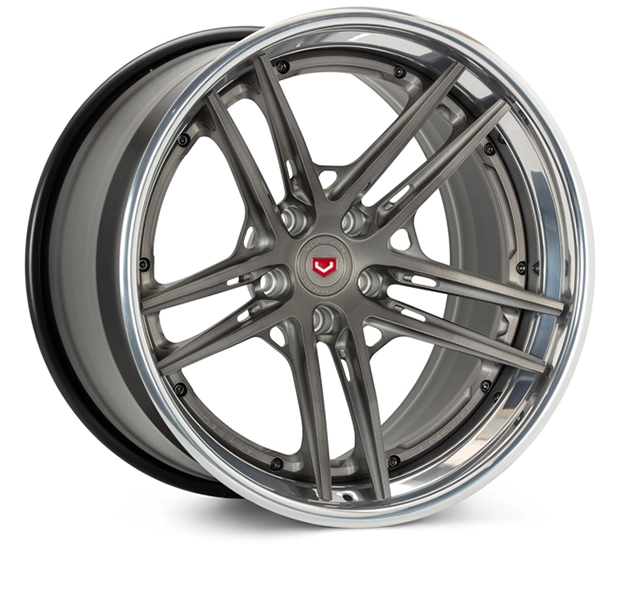 Vossen S21-03 (3-Piece) in Stealth Grey finish - 3/4 render