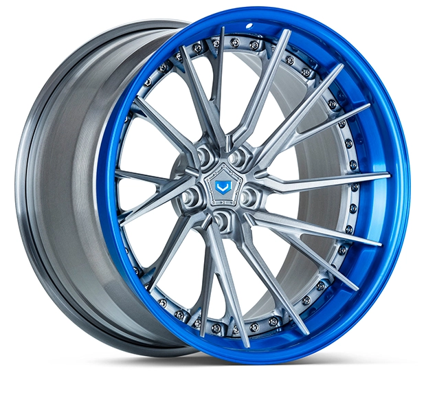 Vossen M-X4T (3-Piece) forged 3-piece wheel - 3/4 facing right render in custom C03-C22 finish
