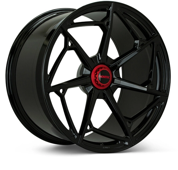 Vossen NL7 in Gloss Black finish - 3/4 render