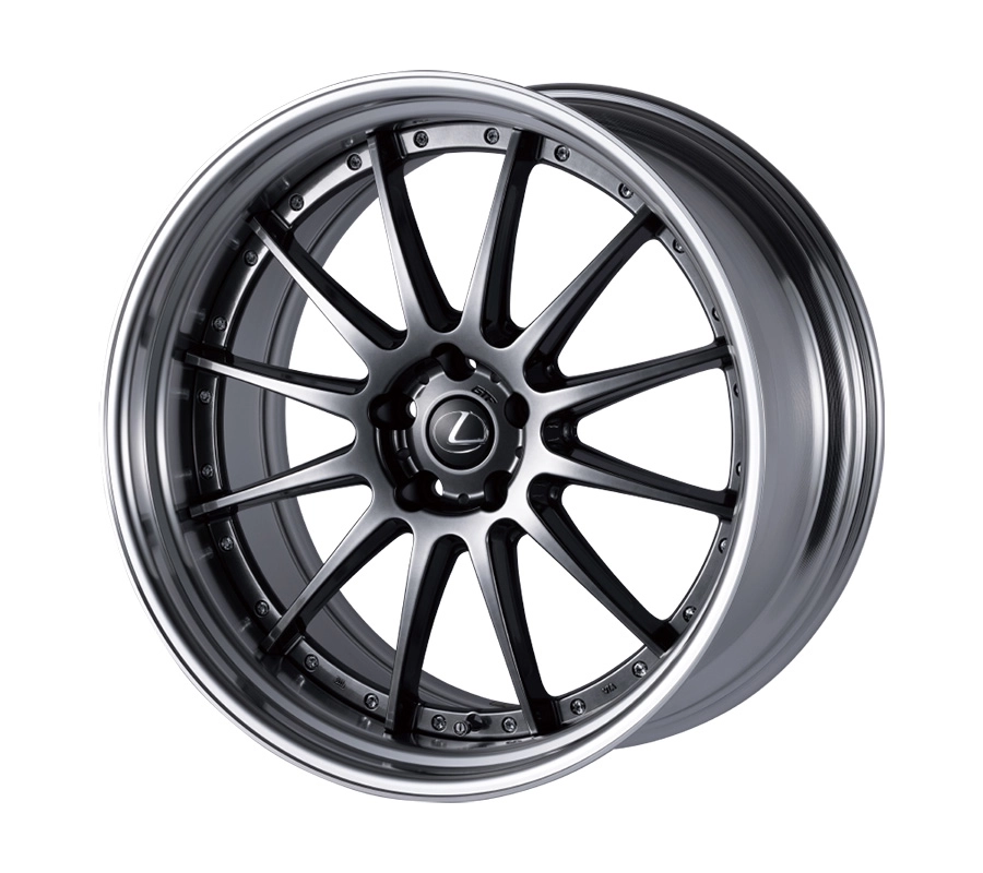 Aimgain GTF wheel in Hyper Black - 3/4 render
