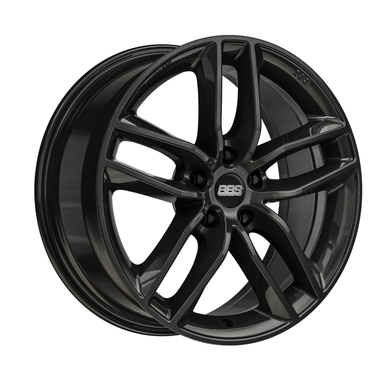 BBS SX in Crystal Black finish - 3/4 render