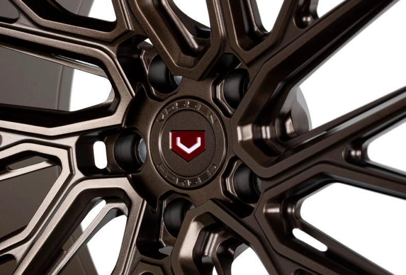 Vossen EVO-6TR forged monoblock - 3/4 angle render in Satin Bronze