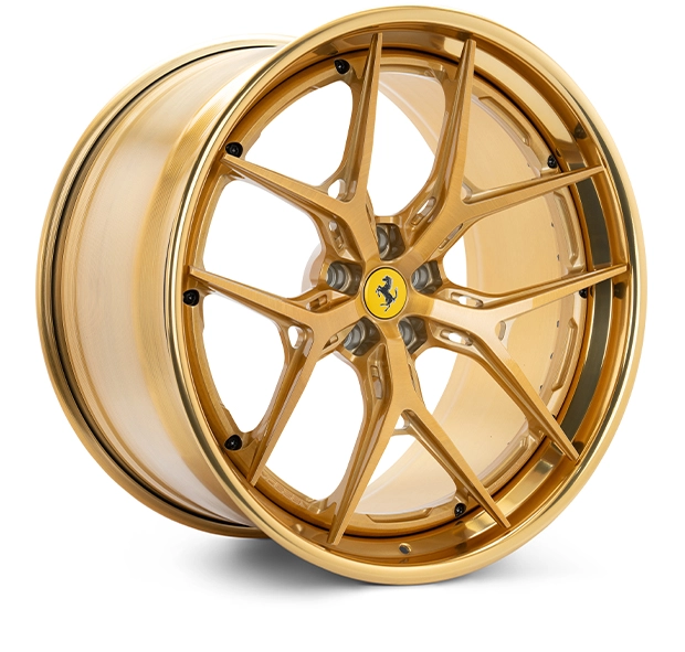 Vossen S21-01 (3-Piece) in Imperial Gold finish - 3/4 render
