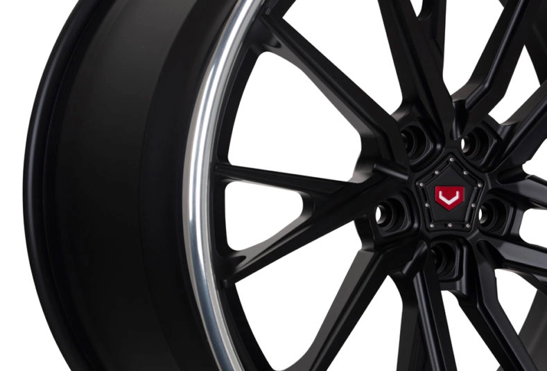 Vossen M-X4T (3-Piece) forged 3-piece wheel on vehicle - detail view