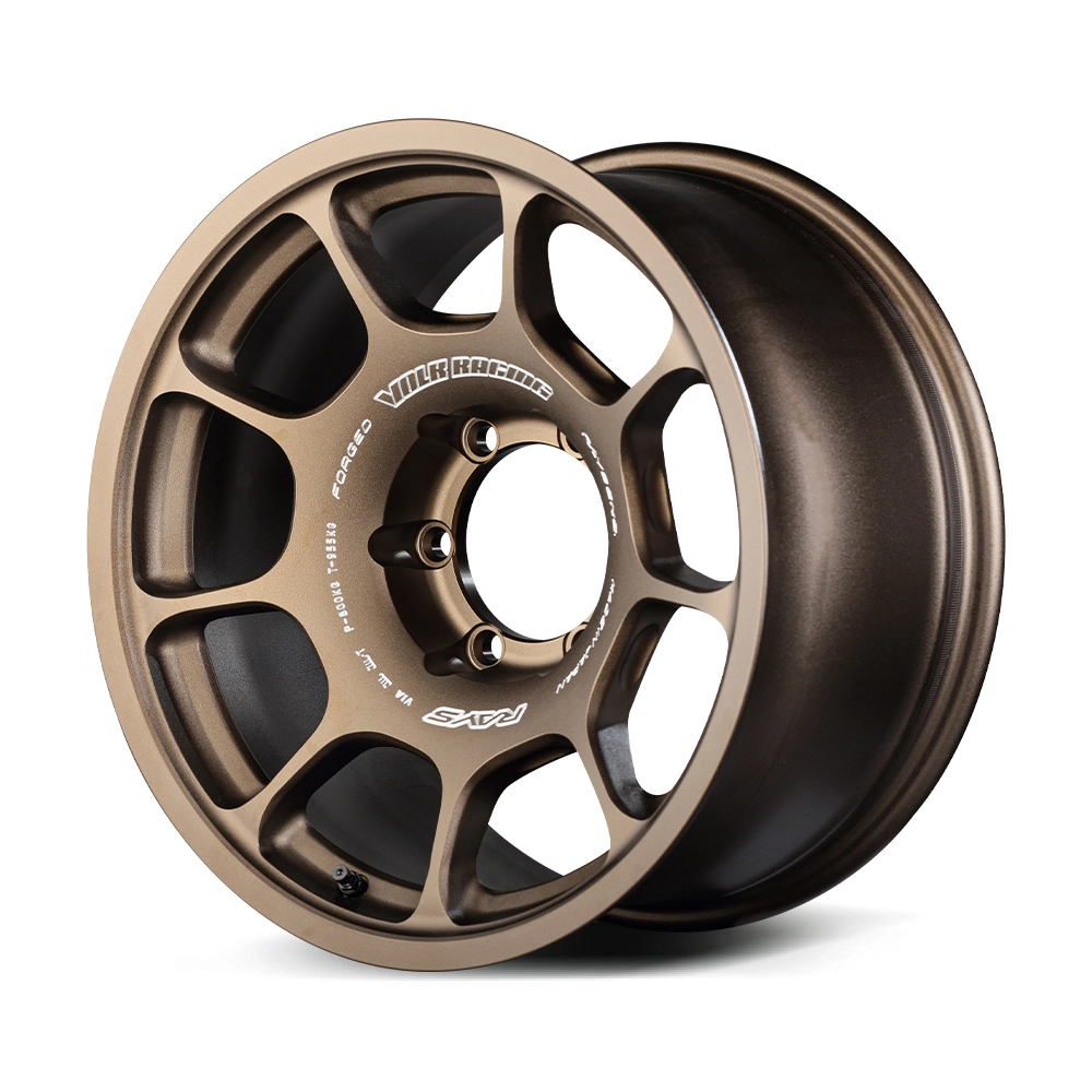 RAYS Volk Racing ZE40X forged monoblock wheel in Bronze Almite - 3/4 angle render