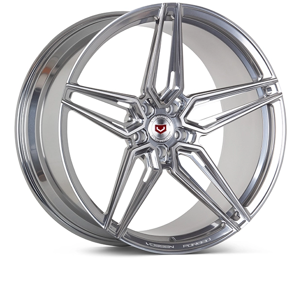 Vossen EVO-1R in Light Smoke Brushed Face finish - 3/4 angle render