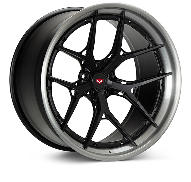 Vossen S21-01 (3-Piece) in Satin Black finish - 3/4 render
