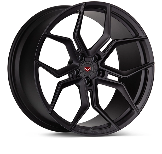 Vossen EVO-3 in Matte Midnight Smoke finish - 3/4 render