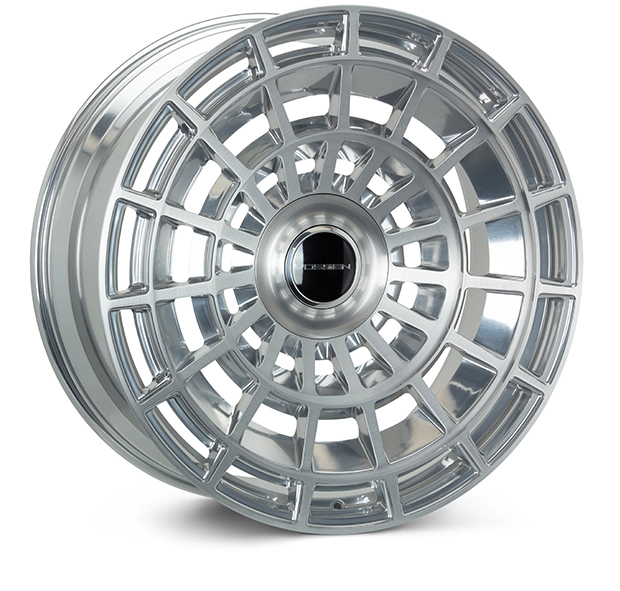 Vossen LC3-12 forged monoblock wheel in Gloss Clear - 3/4 angle render facing right