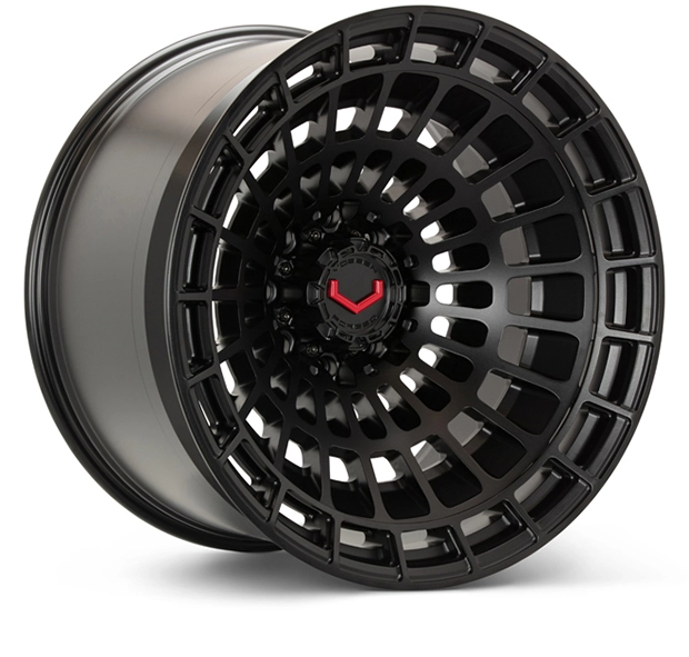 Vossen LCX-04 in Satin Black finish - 3/4 render