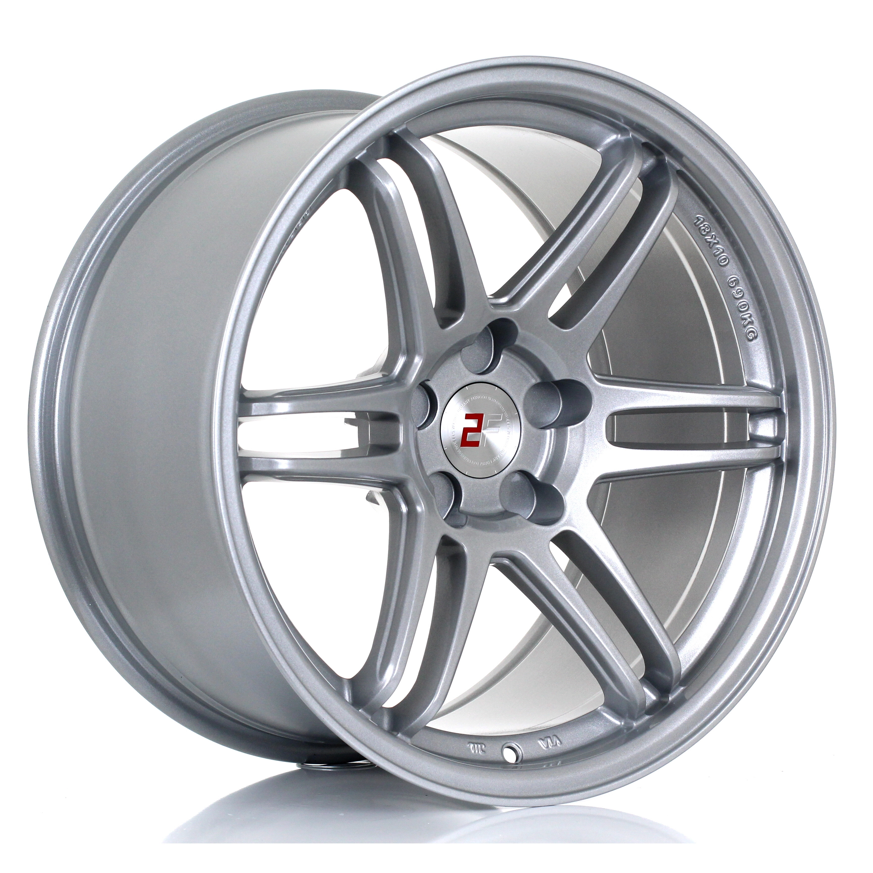 2Forge ZF5 in Silver finish - 3/4 angle render