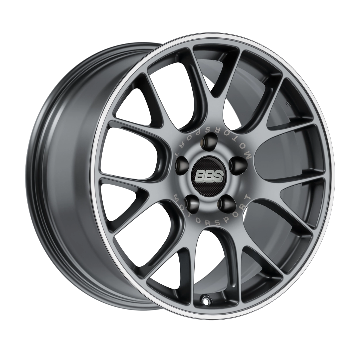 BBS CH-R in Satin Titanium finish - 3/4 render