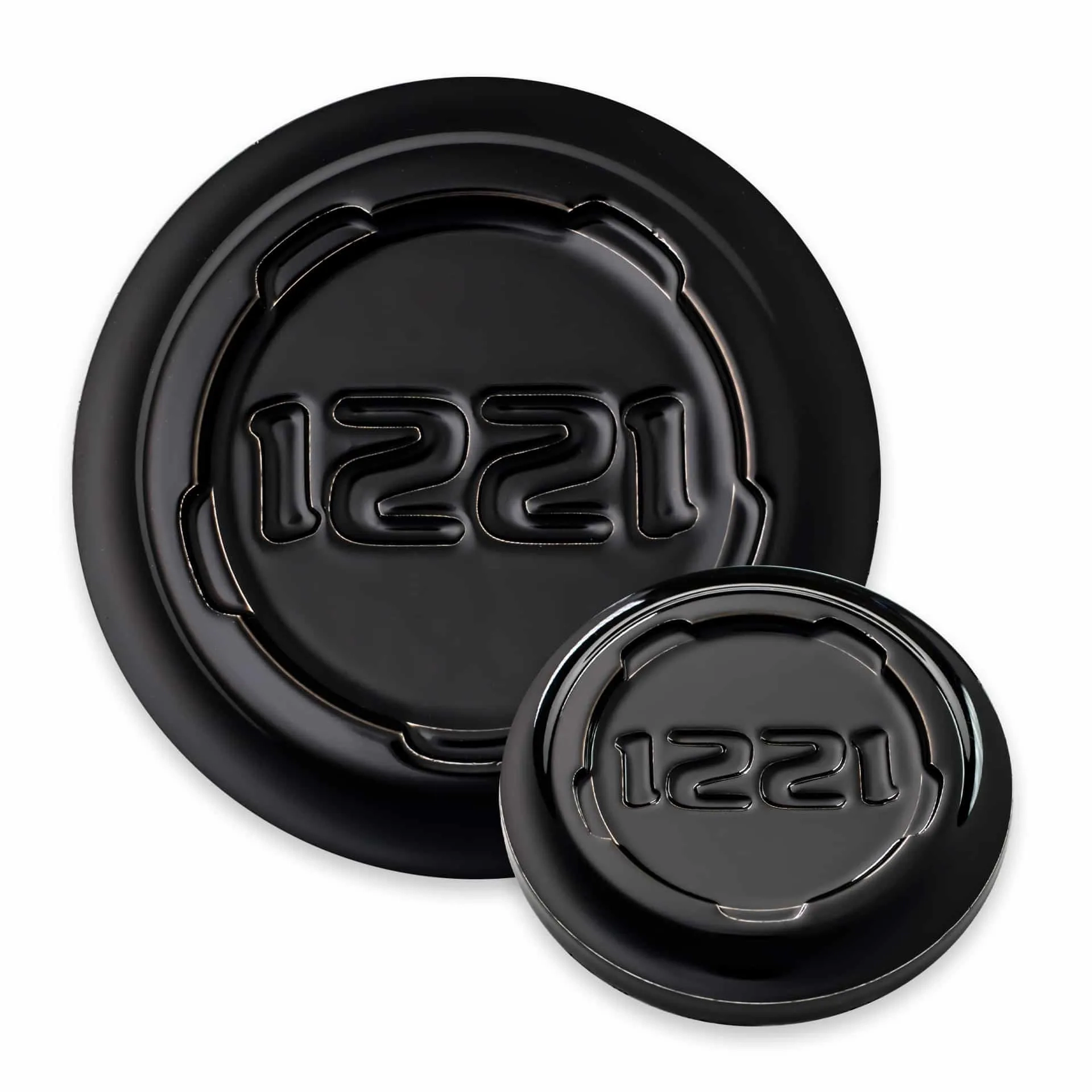 1221 Wheels 0880 AP3LX APEX3.0 in Solid Gloss Black finish - center cap render