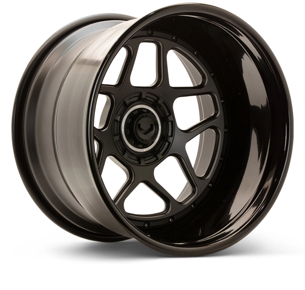 Vossen GEN-02 (3-Piece) in Satin Black finish - 3/4 render