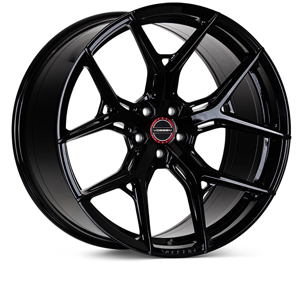 Vossen HF-5 in Gloss Black finish - 3/4 render