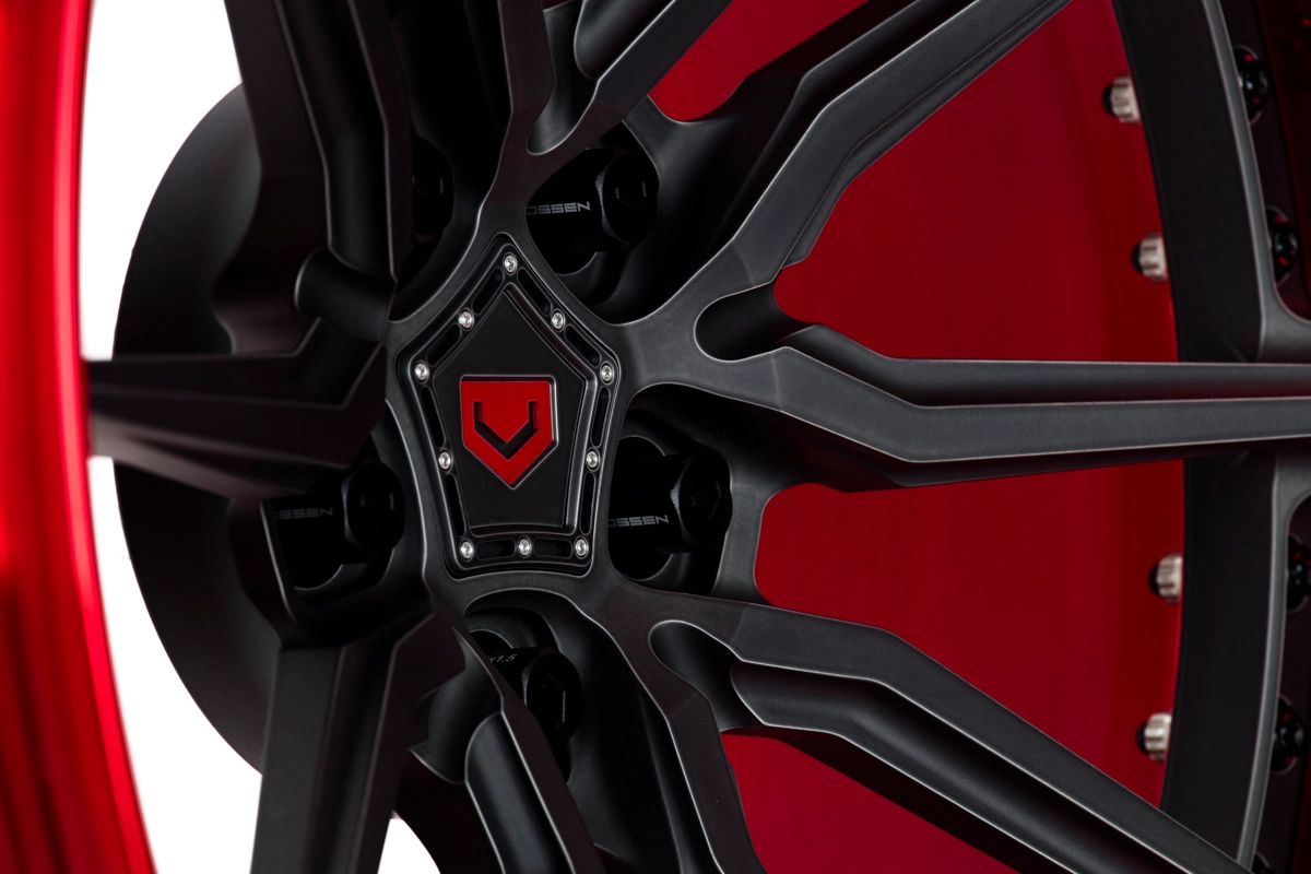 Vossen M-X2 (3-Piece) Patina Gold spoke detail close-up