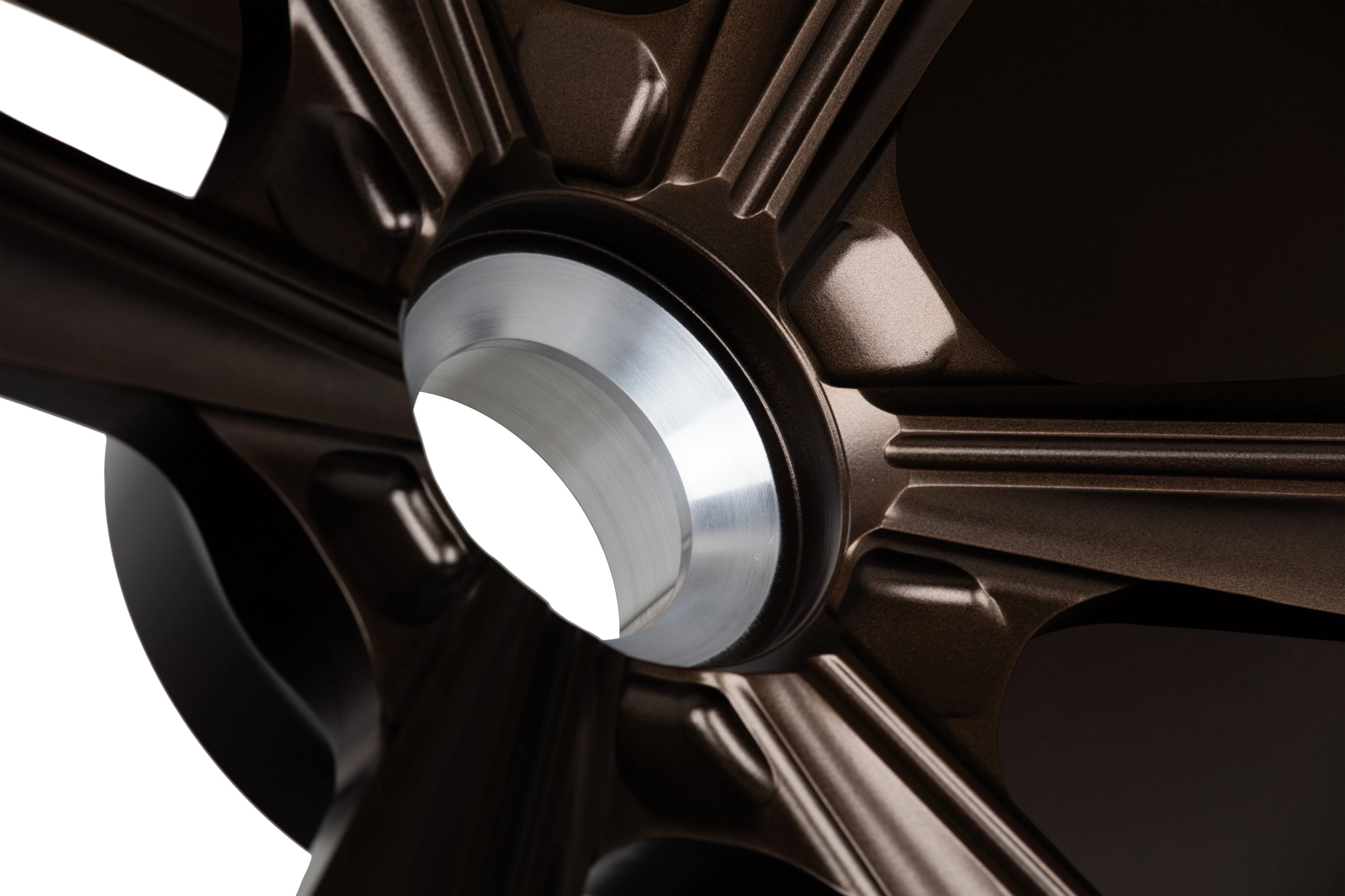 Vossen NL4 in Satin Black - hub and center lock area detail