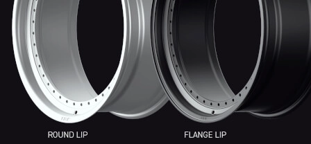HRE S101 Series S1 FMR-X barrel profiles - Round Lip and Flange Lip options
