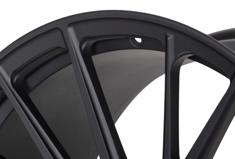 Vossen M-X4T in Denim Blue on vehicle - close-up