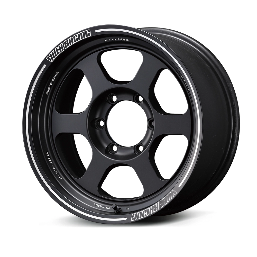 RAYS Volk Racing TE37XT in Blast Black BC finish - 3/4 angle render