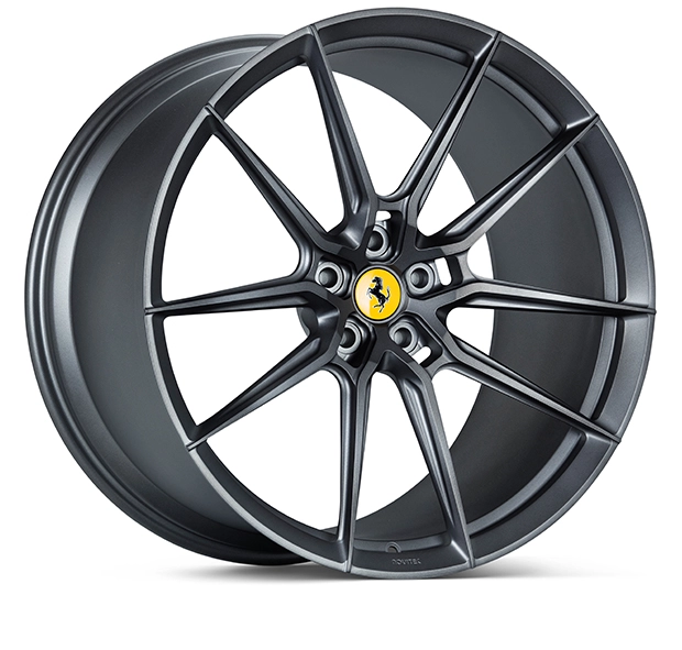 Vossen NF9 forged monoblock in Stealth Grey - 3/4 angle render facing right