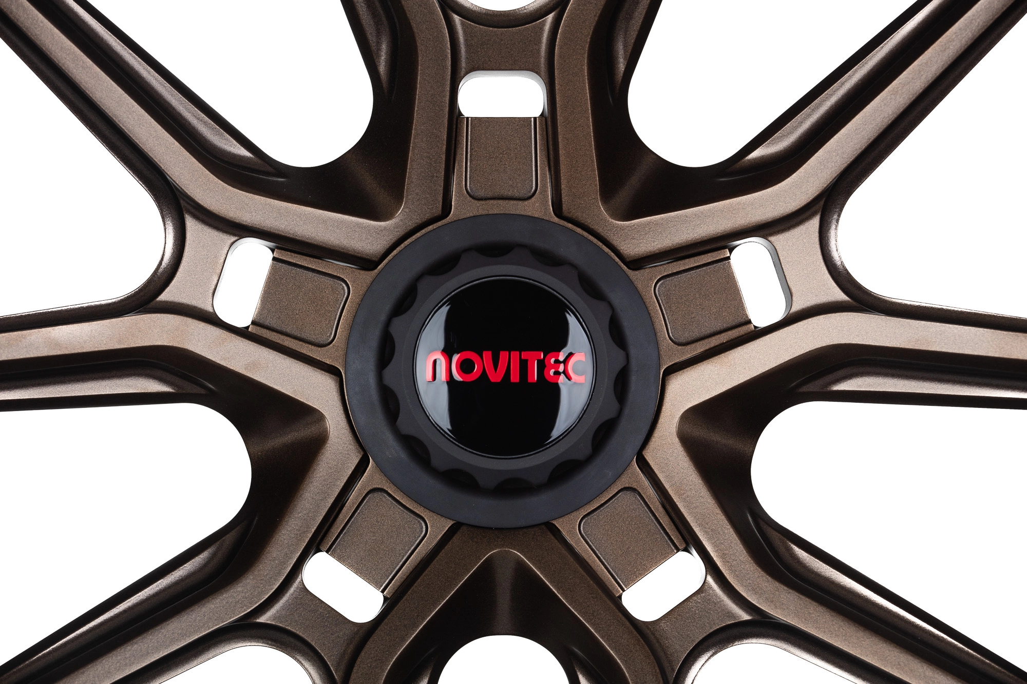 Vossen NF10 on Lamborghini - side profile fitment in Satin Bronze