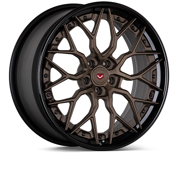 Vossen S17-01 (3-Piece) in Textured Bronze finish - 3/4 render facing right