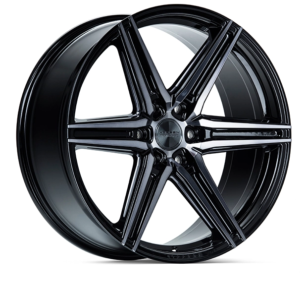 Vossen HF6-2 in Tinted Gloss Black finish - 3/4 render