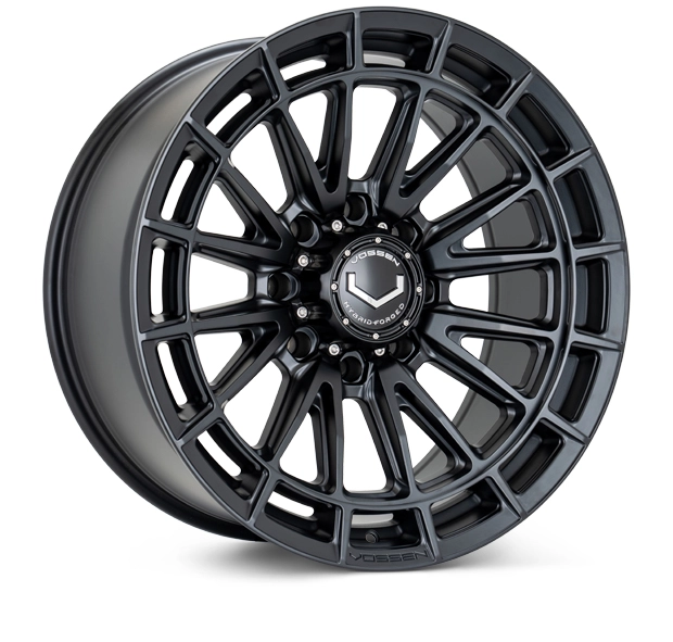 Vossen HFX-5 in Satin Black finish - 3/4 render
