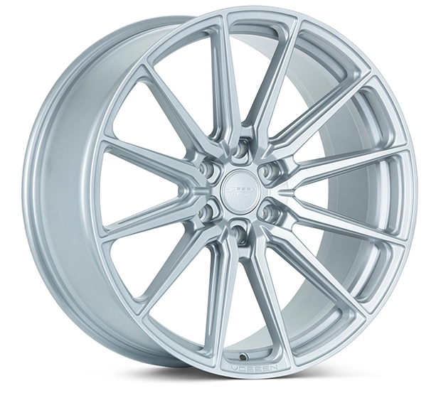 Vossen HF6-1 in Satin Silver finish - 3/4 render
