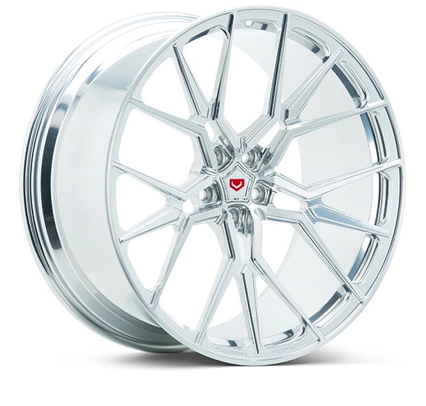 Vossen M-X3 (Monoblock) forged wheel in Gloss Clear - 3/4 angle render facing right