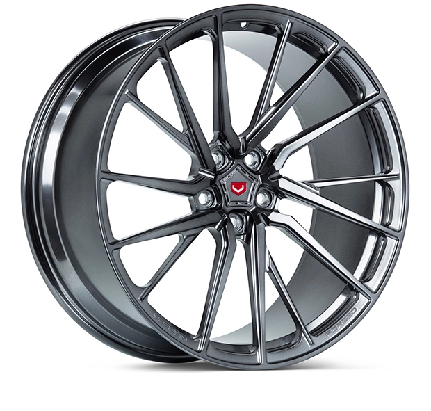 Vossen M-X4T in Dark Smoke finish - 3/4 render