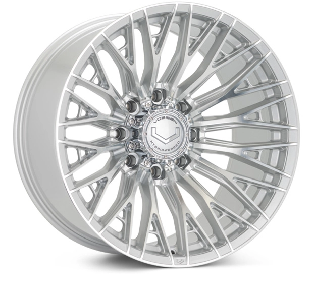 Vossen HFX-6 in Silver Polished finish - 3/4 render